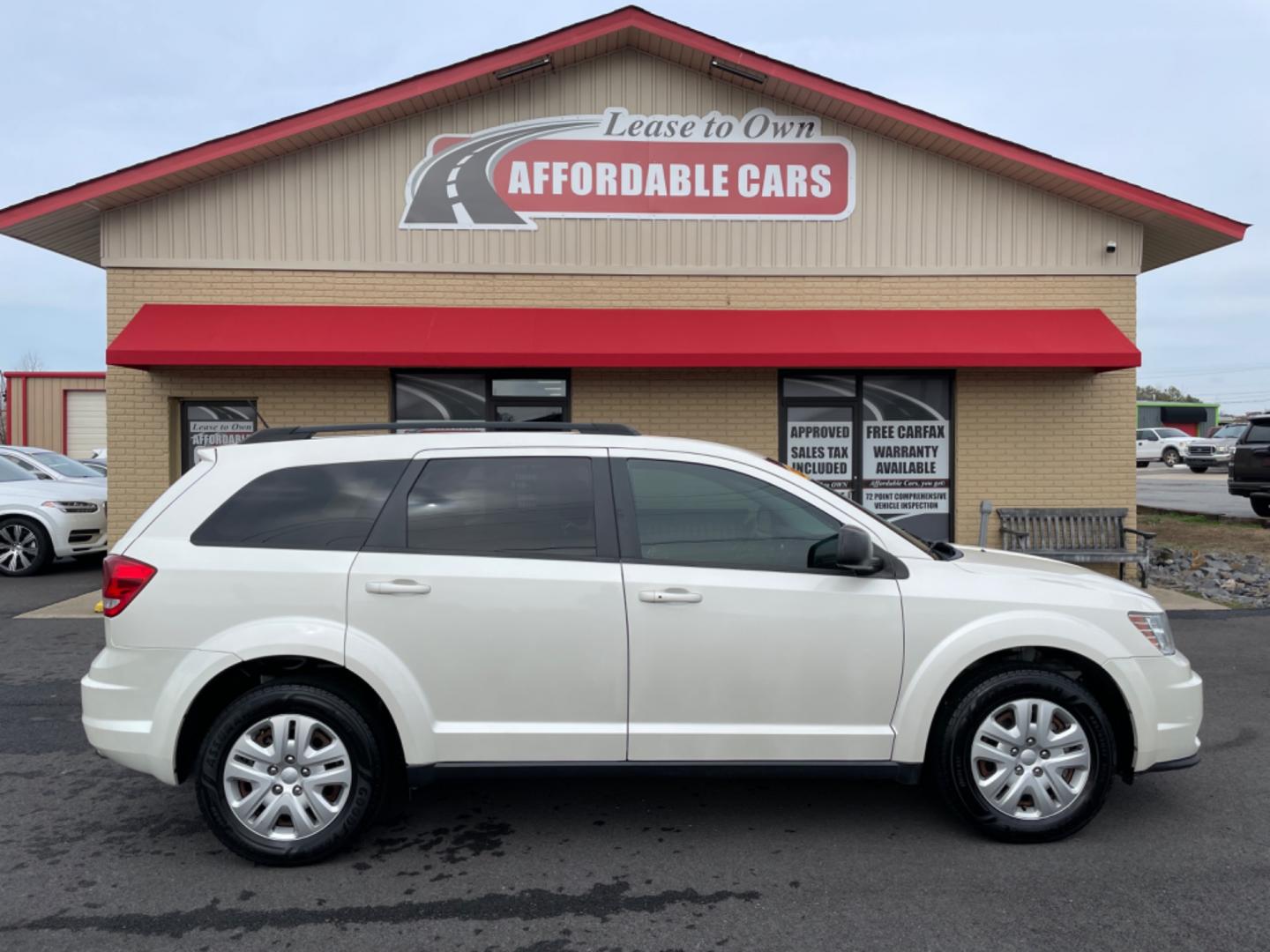 2015 White Dodge Journey (3C4PDCAB5FT) with an 4-Cyl, 2.4 Liter engine, Automatic, 4-Spd w/AutoStick transmission, located at 8008 Warden Rd, Sherwood, AR, 72120, (501) 801-6100, 34.830078, -92.186684 - Photo#0